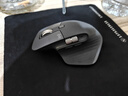 罗技（Logitech）大师系列 MX Master 3S 菁英版 无线蓝牙鼠标  办公静音鼠标 人体工学 石墨黑 无线接收器需另购买 实拍图