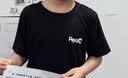 小猪班纳（PEPCO）儿童短袖t恤纯棉夏季薄款白色T恤男女童春装打底衫 黑色 150 实拍图