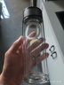 【京东物流配送】高硼硅双层玻璃杯大容量泡茶杯水杯子茶水分离杯 【双层加厚】茶杯350ml1只 实拍图