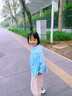 牧萌儿童防晒衣男女童防晒服夏季冰丝凉感宝宝防晒外套披肩 北极熊 L 实拍图