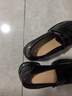 达芙妮官方乐福鞋女2026新款百搭英伦风女鞋厚底粗跟小皮鞋一脚蹬单鞋女 黑色海鸥【5cm哑光单里款】 37 实拍图