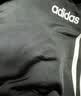 阿迪达斯（adidas）长裤男女春季宽松透气直筒裤跑步运动防风休闲裤  黑金 XL 实拍图