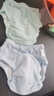 贝肽斯尿布婴儿纱布如厕训练裤隔尿可水洗宝宝戒尿不湿110码2条装 蓝绿 实拍图