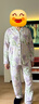 顶瓜瓜顶呱呱睡衣女春夏纯棉开襟长袖可外穿家居服套装女紫花 L(165) 实拍图