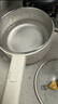 美的（Midea）电煮锅 小电锅 不锈钢0涂层电热锅 宿舍小锅多功能锅 1.6L学生寝室一体泡面小火锅XZC2017G 配蒸笼 实拍图