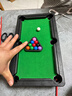 儿童益智迷你台球桌亲子玩具礼物室内竞技大号玩具互动便携 小号球桌（31*18cm） 实拍图