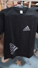 ADDS Y-3阿迪三叶草t恤夏季百搭短袖男女潮流ins纯棉宽松日系夏季T恤爆款 黑色双标 XL 实拍图