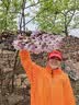 三峰出雨衣户外登山徒步男女通用爬山钓鱼三峰背包雨披多功能防雨15D 15D衣袖款活力橙M 实拍图