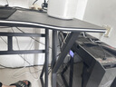 初学者  电脑桌台式家用电竞桌椅套装办公桌简约书桌游戏桌书房写字桌子 子夜黑140*60-电竞纹路 实拍图