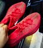 阿迪达斯YEEZY350魔鬼辣椒椰子透气新年红男女休闲鞋 GW6945 39 实拍图