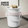 五月花脸盆水桶30cm3件套带盖加厚耐用宿舍泡脚家用储水桶洗衣洗车桶 实拍图