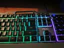 AOC KB122有线键盘 真机械手感键盘 背光灯效 键盘电竞游戏专用 电脑笔记本办公通用 黑色混光 实拍图
