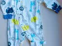 欢喜小熊婴儿连体衣新生儿男宝宝秋季纯棉春秋婴儿衣服爬爬服2件装-90cm 实拍图