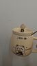 品喻（PINYU）杯子陶瓷马克杯咖啡杯高颜值带盖勺创意水杯茶杯男女家居馆卡通熊 实拍图