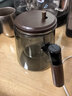 西多米泡茶壶飘逸杯2025新款胡桃木把手玻璃内胆一键过滤茶水分离冲茶壶 实拍图