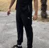 安踏速干裤男士运动裤子夏季轻薄款2026新款冰丝休闲宽松束脚跑步长裤 【拉链口袋-速干防晒收口】基础黑-2 XL /(180)适合150-160斤 实拍图