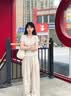 灿图韩系纯色正肩短袖t恤女装夏季新款内搭打底衫百搭修身显瘦上衣服 花灰色 M 实拍图