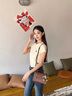 viney【陈妍希同款】牛皮斜挎包包女包单肩包老婆生日520送女朋友礼物 【棕色】母亲节礼物实用送妈妈品牌高级感剑桥包 时尚轻奢通勤百搭休闲手提包 实拍图