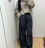 优衣库常规款女装男装宽松廓形牛仔裤/弯刀镰刀裤子479000 482280 482280/67海蓝色 29 /165/74A 实拍图