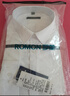 罗蒙（ROMON）纯色商务职业正装男士白衬衫工装外套长袖衬衣男CS108白色4XL 实拍图