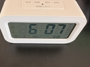 康巴丝（Compas）电子闹钟夜光智能语音报时起床神器闹铃强力叫醒儿童学生床头钟开学必备 2139 白色充电款开学季 实拍图