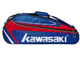 川崎（KAWASAKI）羽毛球包单肩背包网球包男女独立鞋袋羽毛球拍包8327蓝红 实拍图