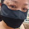 蕉下（beneunder）凉感防晒口罩女防晒面罩护眼角骑行口罩脸基尼高颜值漫暮黑 实拍图