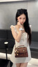 viney【陈妍希同款】牛皮斜挎包包女包单肩包老婆生日520送女朋友礼物 【棕色】母亲节礼物实用送妈妈品牌高级感剑桥包 时尚轻奢通勤百搭休闲手提包 实拍图