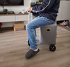 爱尔威（Airwheel）电动行李箱可骑行智能拉杆箱可坐可代步20英寸登机箱 青春版—银 实拍图