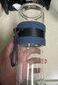 富光玻璃杯 高硼硅泡茶杯子 茶水分离杯 商务办公便携塑玻水杯男女士 实拍图