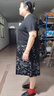 梵花秀中年胖妈妈夏装连衣裙短袖2026新款大码40岁50中老年人女洋气裙子 高品质连衣裙 5XL 建议穿170-190斤 实拍图