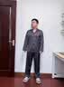LULU CARTER王鹤棣同款男士真丝睡衣夏秋季薄款大码高端送男友家居服礼盒套装 雅黑色【长袖+长裤】  触感细腻爽滑 无感入眠 XL 建议140-160斤 实拍图