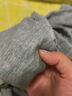优衣库女装HEATTECH EXTRA WARM混纺高领T恤/长袖9%羊绒478954 478954/03灰色 M 实拍图