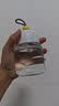 小狗头迷你玻璃杯便携可爱水杯咖啡牛奶小杯子胖胖杯女 白色 300ml 1只 小狗头提绳胖胖杯 实拍图