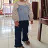 幼歌（YOUGE）【juju的花园】婴幼儿小兔印花花边娃娃领波点活力衬衫 米色波点 衬衫 90 cm 实拍图