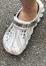 卡骆驰（CROCS）波波大理石纹洞洞鞋舒适轻便男沙滩鞋包头拖鞋女鞋|208454 月光灰/彩色-1NL 41 /42(260mm) 实拍图