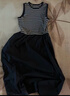 优衣库常规款女装拼接收腰连衣裙/无袖裙子百搭26春夏新款484887 69 藏青色 S 实拍图