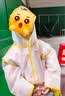 牧萌儿童雨衣男童女童防水全身雨披幼儿园小学生雨具 黄色小黄鸭 L 实拍图