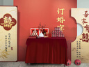 德双曼订婚背景板布置全套2026新款KT板订婚宴布置迎宾牌装饰套餐用品 【次日达】喜事连连丨送金丝绒桌布丨送名字日期贴 实拍图