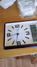 康巴丝（Compas）座钟客厅钟表台钟石英钟时钟现代日历温度床头钟3001 仿木 26cm 实拍图