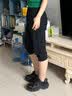 安踏七分裤女直筒夏季宽松黑色中裤速干户外休闲运动裤子男女同款 【休闲百搭-拉链口袋】基础黑 L /女生建议拍小一码 实拍图