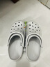 卡骆驰（CROCS）檀健次同款经典洞洞鞋轻便百搭女沙滩鞋包头拖鞋男鞋|10001 大气灰-1FT(含智必星) 36 /37(220mm) 实拍图