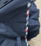 天堂伞 加大雨伞三折 晴雨两用商务伞经典格纹10骨大雨伞男女 藏青 实拍图