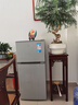 美的（Midea）112L两门小冰箱灰色双温小冰箱迷你家用宿舍租房灵活摆放节能低音深冷速冻 BCD-112CM 实拍图