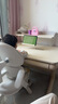 黑白调A2学习桌书桌儿童桌椅实木升降桌子写字桌电脑桌进口橡胶木1m 实拍图