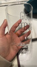 JAJALIN简约玻璃漱口杯牙刷杯洗漱杯情侣杯创意无印透明刷牙杯 单个装 实拍图