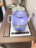 丰谷全自动上水电热水壶 茶台烧水壶 家用办公嵌入式茶桌茶几一体机茶具电茶炉套装 1L （37*20cm）底部单上水银色-消毒款 实拍图