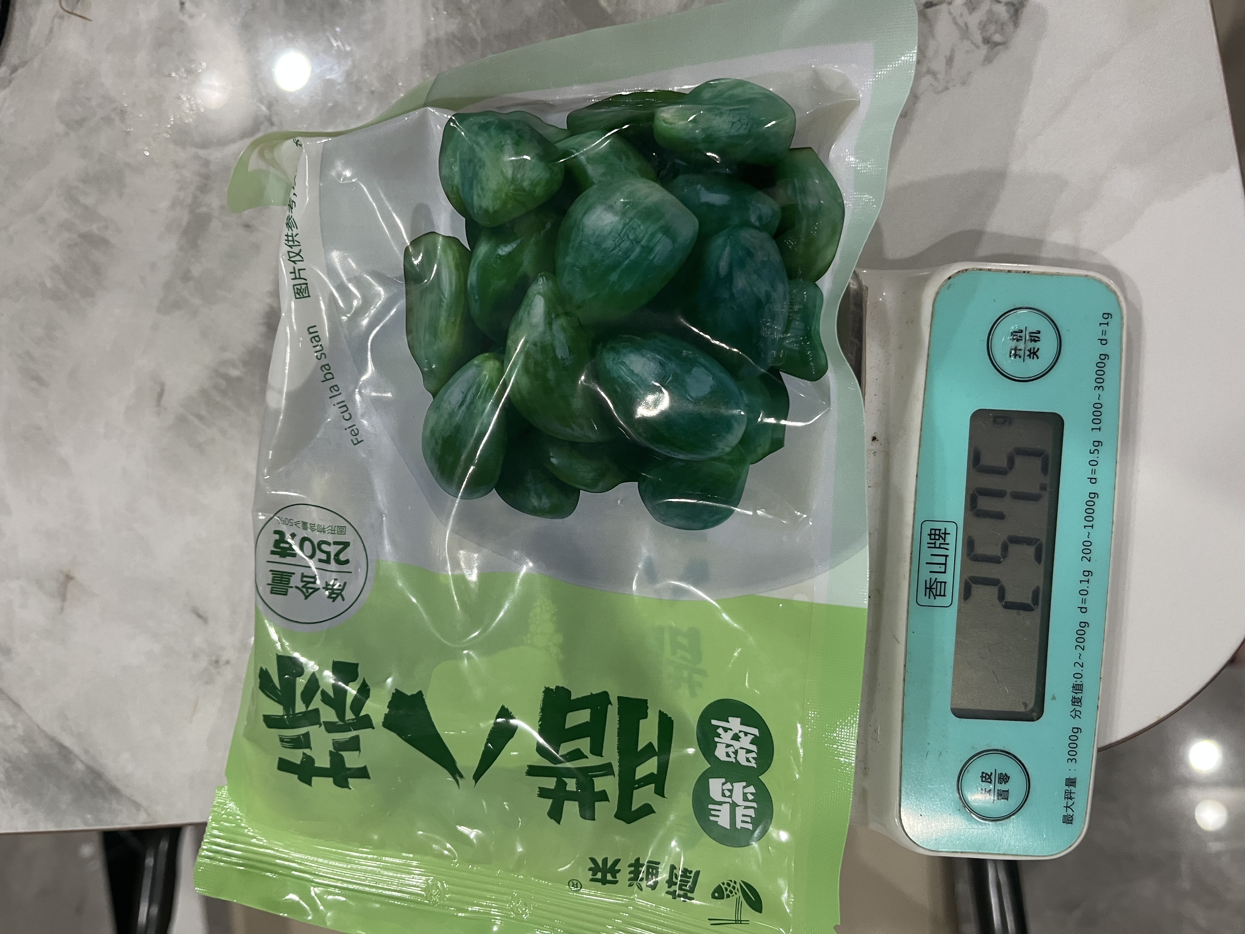 蔚鲜来特级翡翠腊八蒜250g*4袋 出口品质 山东特产醋泡蒜腌蒜 实拍图
