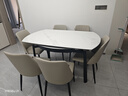 芝华仕（CHEERS）微晶石餐桌椅饭桌家具2026新款可伸缩可变圆桌CT181全托1.5m带6椅 实拍图