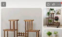 华观家居（Home Giving Furniture）多层实木花架阳台置物架室内花架子客厅落地式多肉绿萝花盆植物架 C款碳色带轮 实拍图